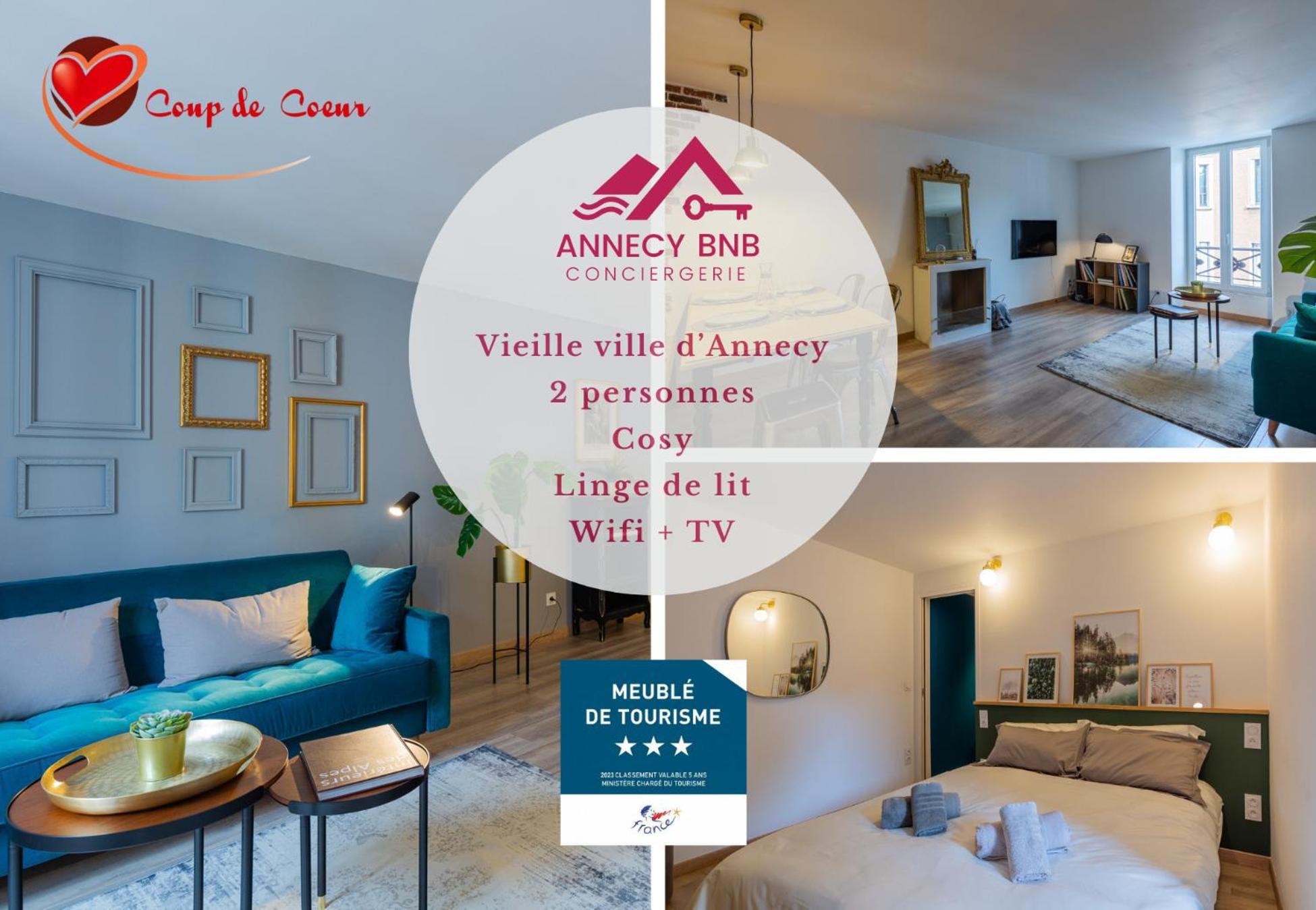 Les Cordeliers: 2 Pers, Cosy & Coeur Vieille Ville Annecy Luaran gambar
